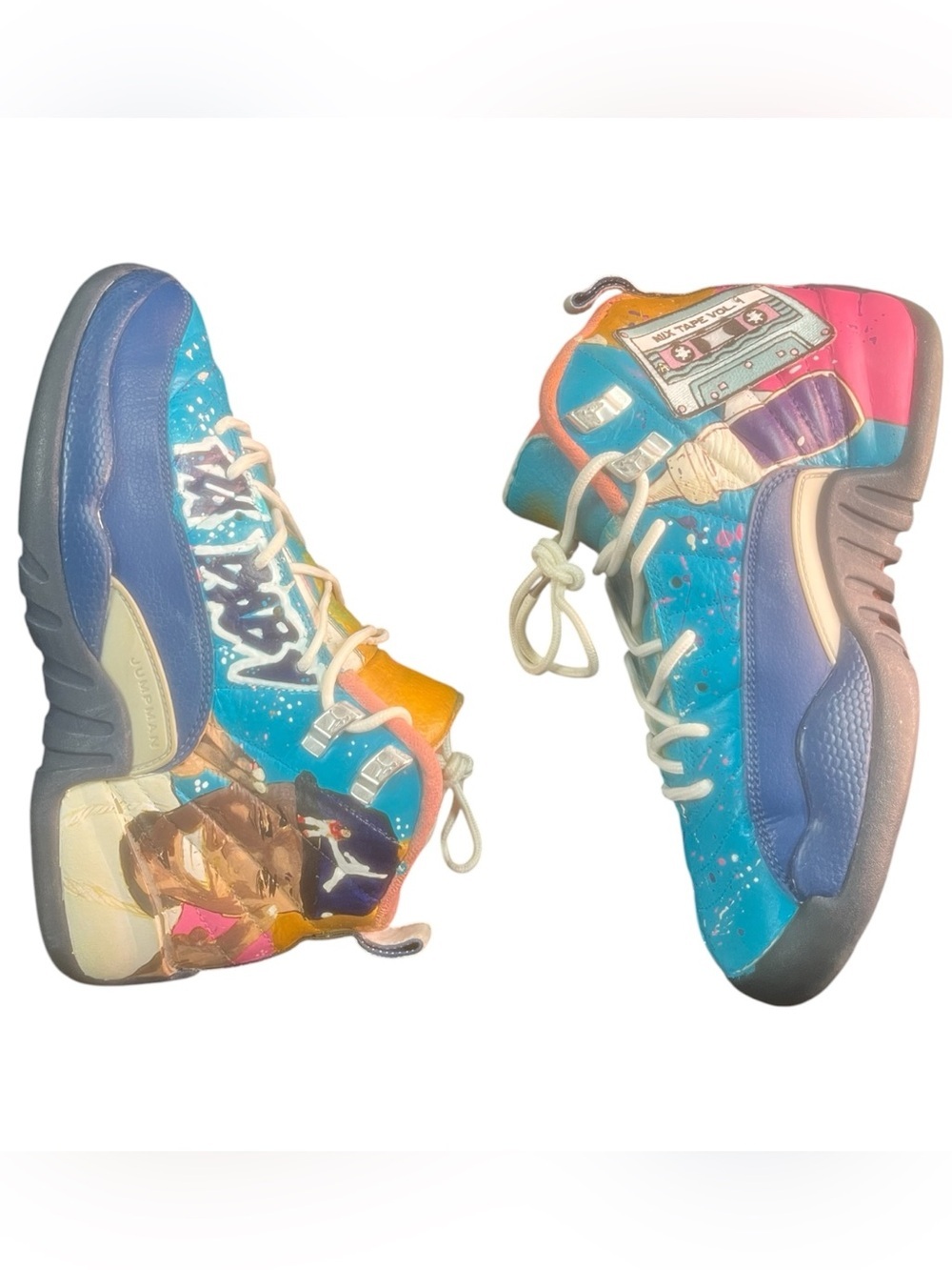 Sz 4.5 Da Baby Custom Retro 12s Rare
